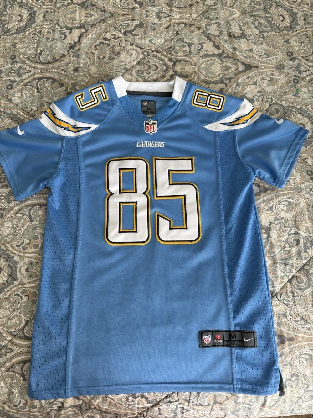 Los Angeles Chargers Youth Jersey Size M #85 Antonio Gates Nike NFL Stitched